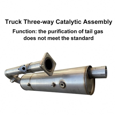 Dispositif de traitement avant et arrière du camion Foton Aumark Trois pièces de camion de voiture catalytique