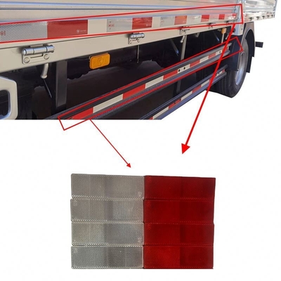 Sceaux de carrosserie rouge-blanc réfléchissant brillant pour les pièces de camion Foton Aumark de taille standard