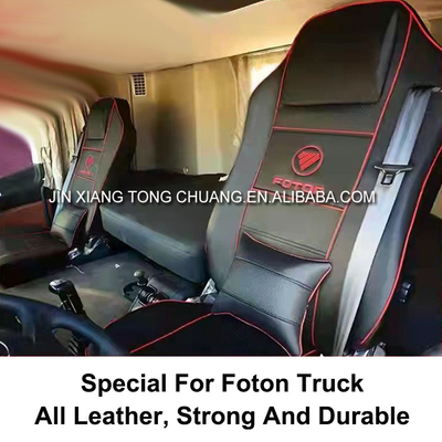 Série de camions lourds de taille moyenne couverture de siège de cabine imperméable en cuir complet pour Foton Aumark