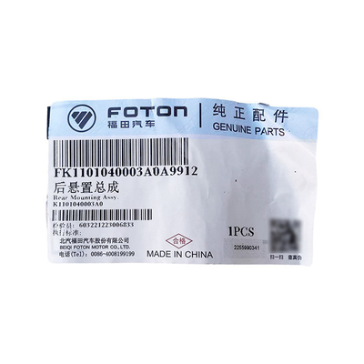 Foton G7 G9 Autobus camion assemblage de suspension arrière K1101040003A0 Montage moteur accessoires