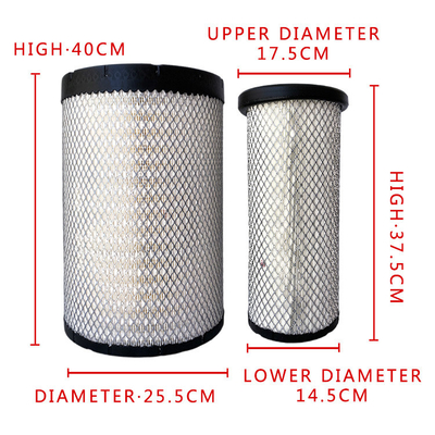 Élément de filtre de climatisation pour camions diesel chauds 2540Pu pour photons de taille standard