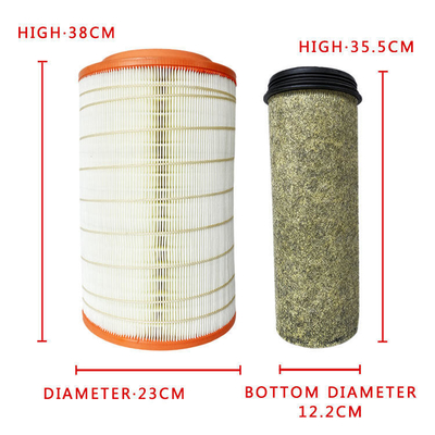 Ruiwo ES3/160 Filtre d'air pour camions Kl2338PU pour pièces de pelle