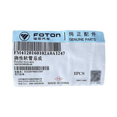 Alpha 2002-2016 Foton Truck Accessoires Omako Ring MRT Assemblage de tuyau de remontage M4120160102A0