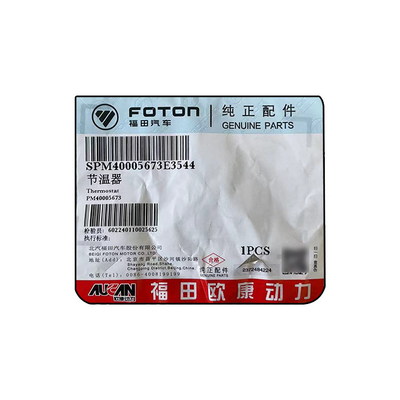 Foton AUCAN 2.5 4F25TC Moteur Thermostat PM40005673 Modèle 12V pour le montage de camions et de voitures